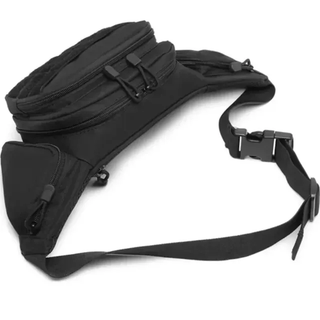 Outdoor tactical multifunctional waist bag men's waist bag nylon shoulder hiking phone bag sports large capacity waist bag 3