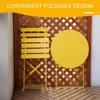 3-Piece Folding Bistro Set, 2 Chairs and 1 Table, Weather-Resistant Outdoor/Indoor Conversation Set for Patio, 5