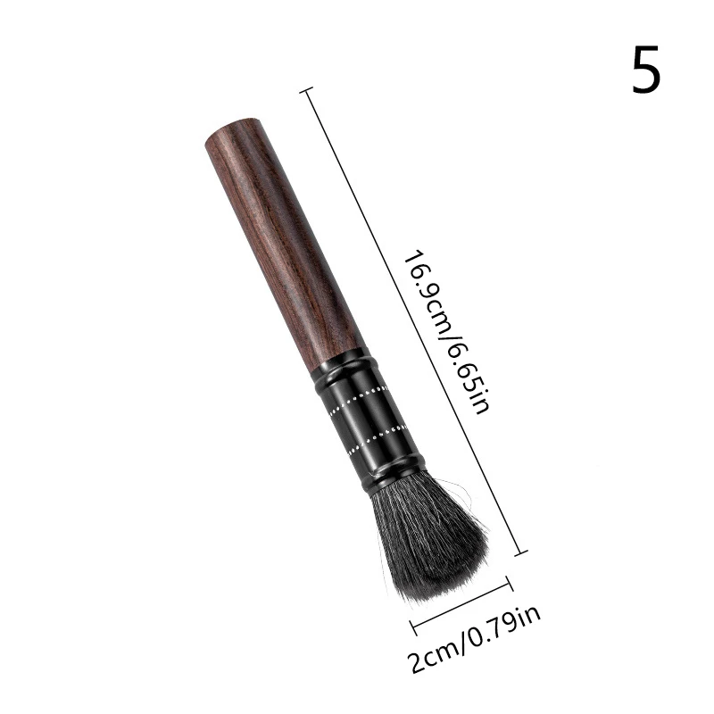 Wooden Handle Espresso and Coffee Grinder Cleaning Brush for Home and Bar Counter Use