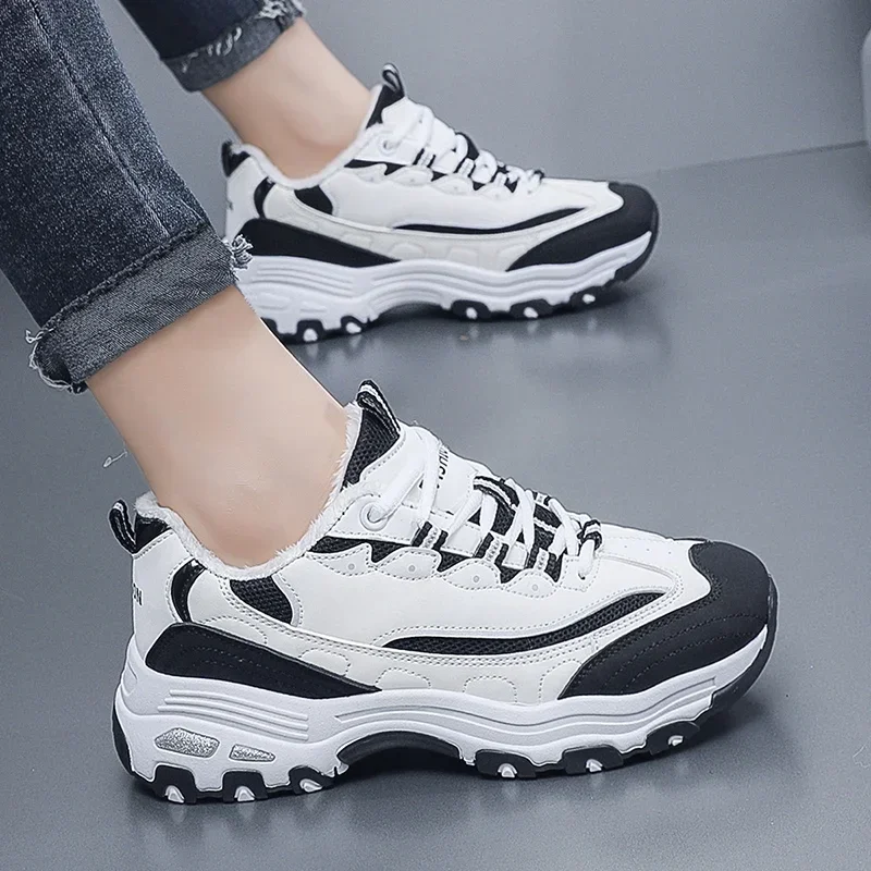 

Women Chunky Sneakers Thick Bottom Platform Vulcanize Shoes Fashion Breathable Casual Running for Woman Female