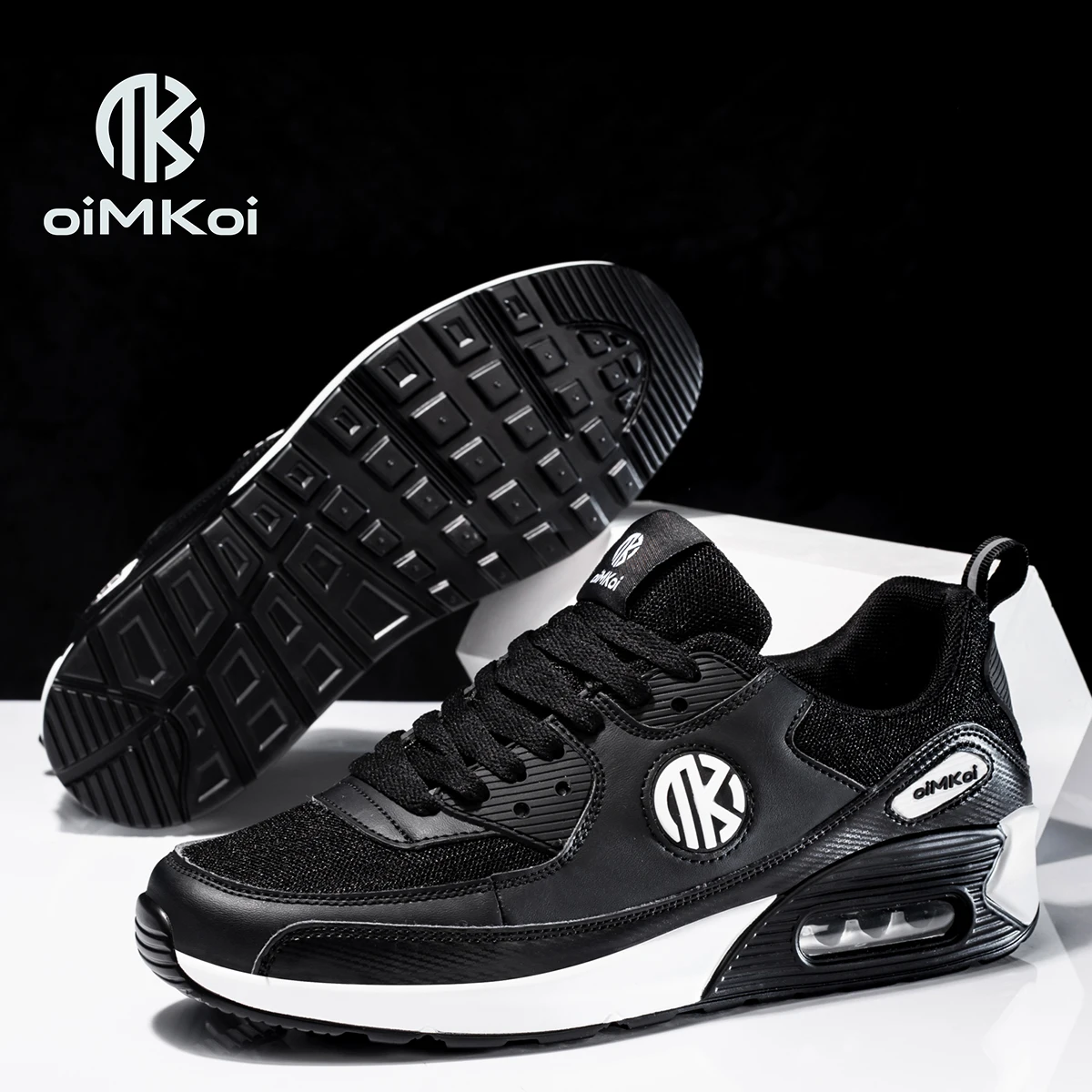OIMKOI MK9388 Men/Women Fashion Ai Cushion Running Shoes Breathable Zapatillas Hombre Couple Fitness Sneakers