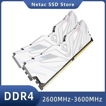 Memoria RAM Netac DDR4 de 32 GB, 16 GB, 8 GB, DDR4 2666 MHz, 3200 MHz, 3600 MHz, compatible con Intel XMP, AMD, PC de escritorio, placa base X99 1