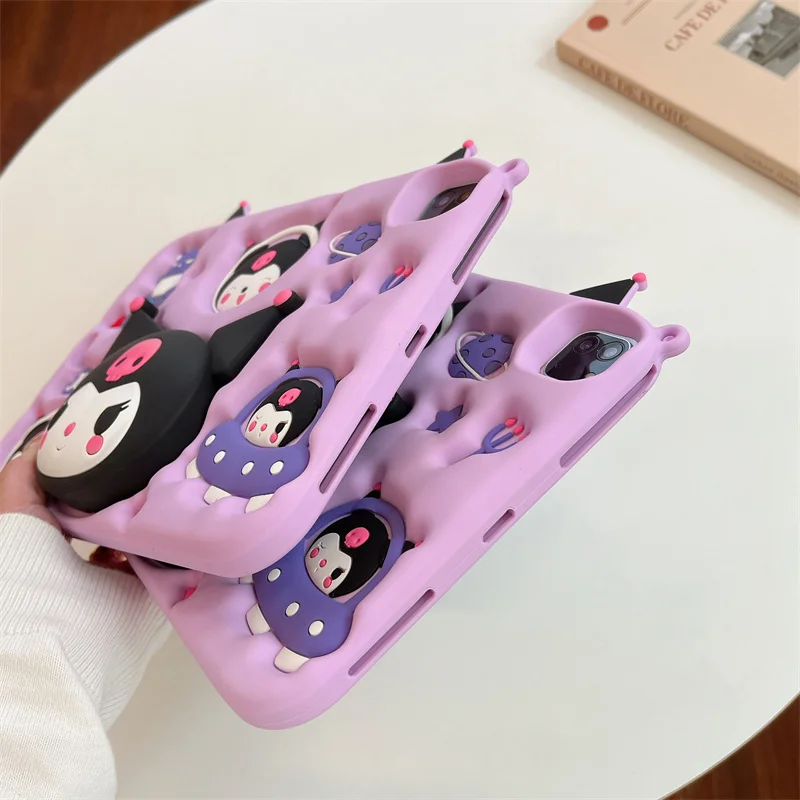 Cute 3D Cartoon Stand Silicone Tablet Protective Case