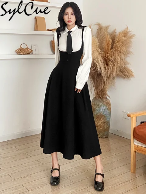 Classic Women's Clothing, Pleated Dress Suspenders