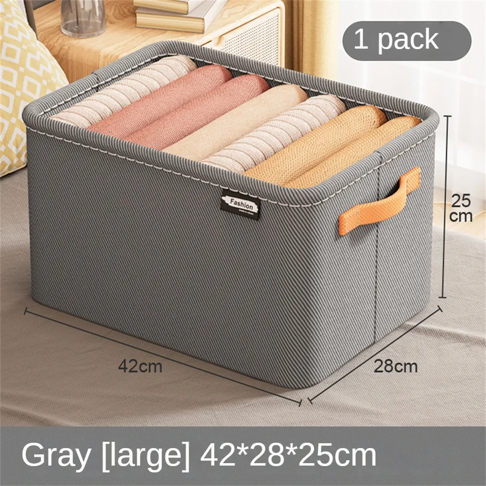 Description Picture 3 of itemClothes Storage Basket Thickened Steel Frame Storage Box Sundry Clothes Jean Pant Sweater Storage Bag Cabinets Drawers Organizer