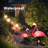 Group Flamingo Solar Light Waterproof Garden Stake Lamp Outdoor Courtyard Decoration Light Patio Walkway Light Lawn Light 5
