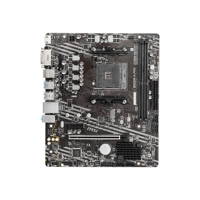 MSI AMD B550 AM4 B550M-A PRO placa mãe b550 am4 carte mère DDR4-4600MHz (OC) 64GB bricolage ordinateur de jeu 3