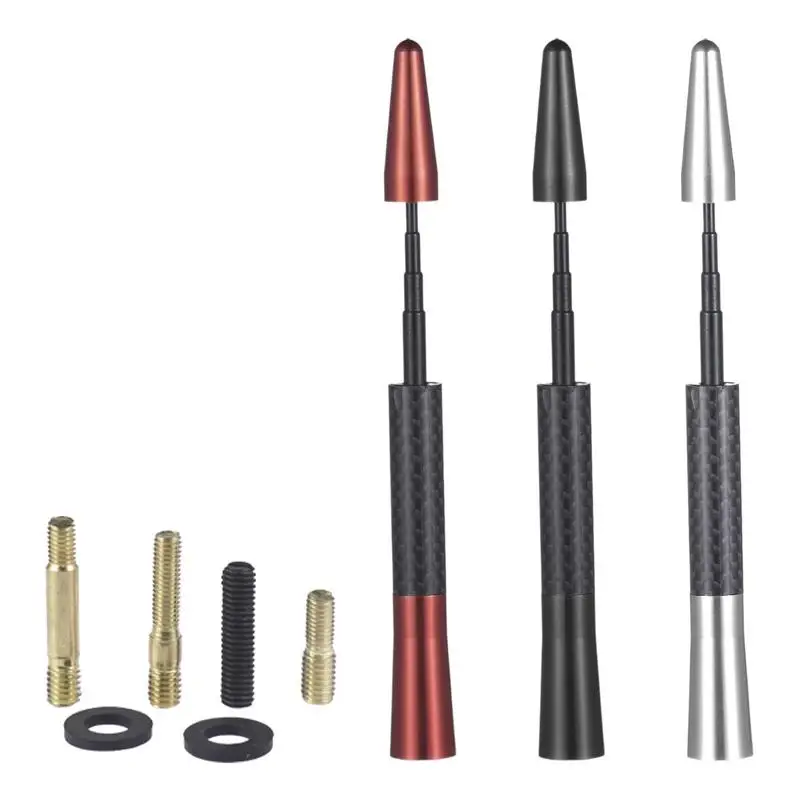 

Universal Cars Radio Antenna Alloy Auto Stereo Antenna Waterproof AM FM Antenna Anti-theft Bullet Antenna For Cars Accessories