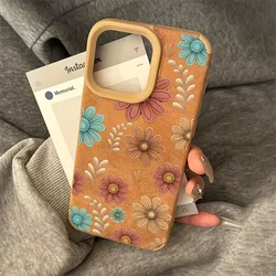 Luxury Sunflower Butterfly Non - slip Phone Case Cover - iPhone 15 Plus (ZO - P8377)