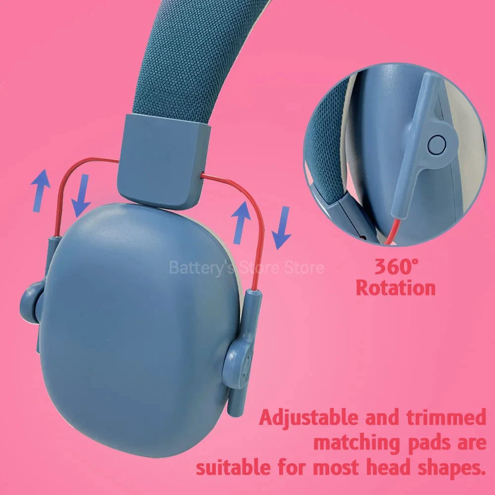 YHKEMA Child Ear Defenders Noise Reduction Headphones With Case,27dB Adjustable Headband，Earmuff Hearing Protectors for Age 3-15