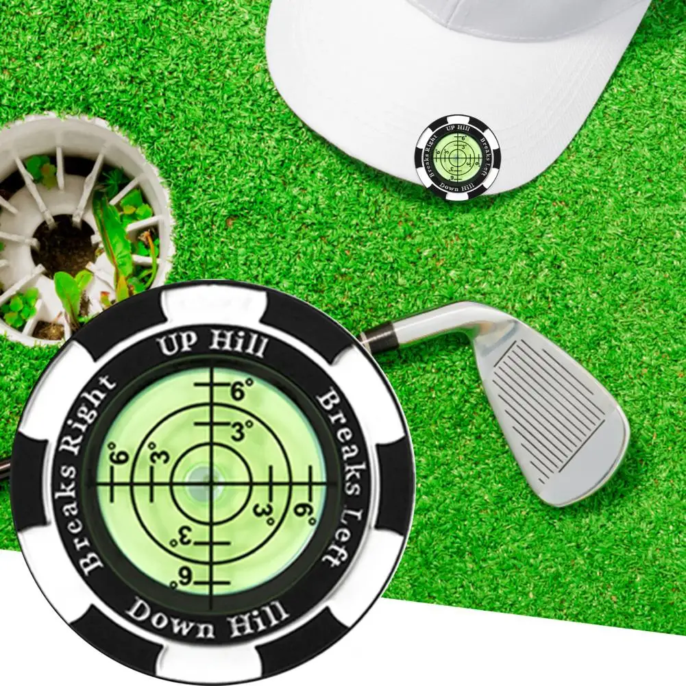 Golf Ball Marker with High Precision Portable Putting Green Reader Golf Marker Clip Professional Training Aid Accessories Golf Ball Mark