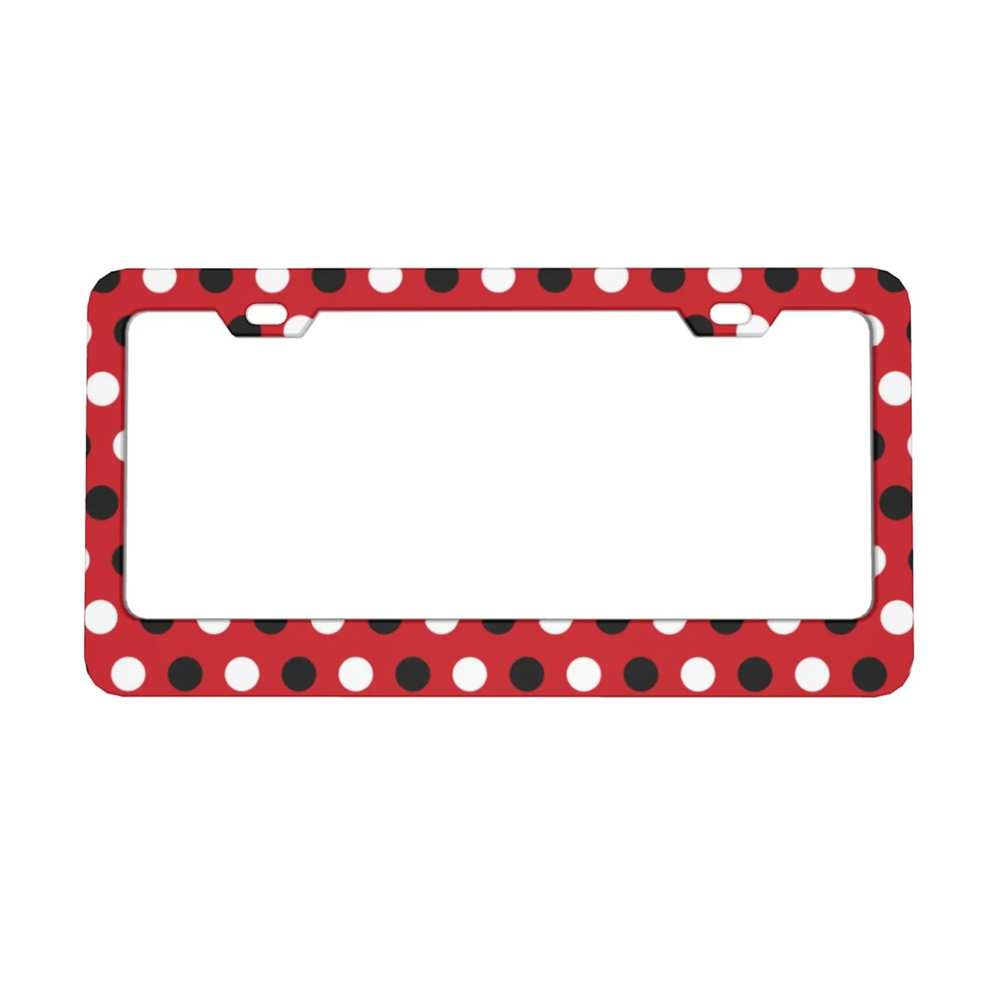 

Polka Dots Mouse Cover Aluminum License Plate Holder for Men Women Car License Plate Frame 6x12 Inches Fits All US Vehicles