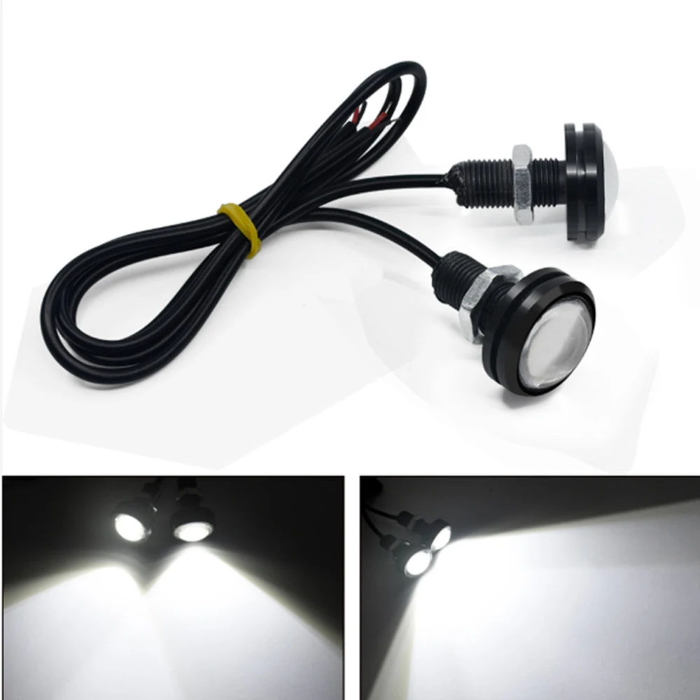 10개 DC12V 18mm 이글 아이 DRL LED 광원 주간 주행등 작업등 방수 안개 주차등 램프