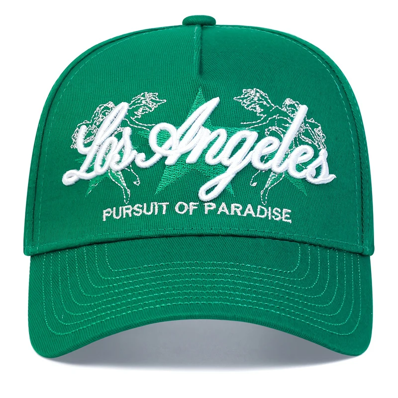 Modische LOS ANGELES Stickerei Baseballkappe Baumwolle Snapback Hut Unisex Hip Hop Trucker Caps Herren Damen Outdoor Sonnenhüte Gorras – Detail 2