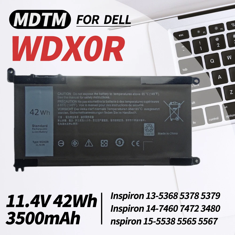 

Аккумулятор WDX0R для ноутбука Dell Inspiron 15 7579 7569 5578 5565 5568 5570 7560 7570 13 5378 5368 7375 7368 7378 5765 17 5767 5770