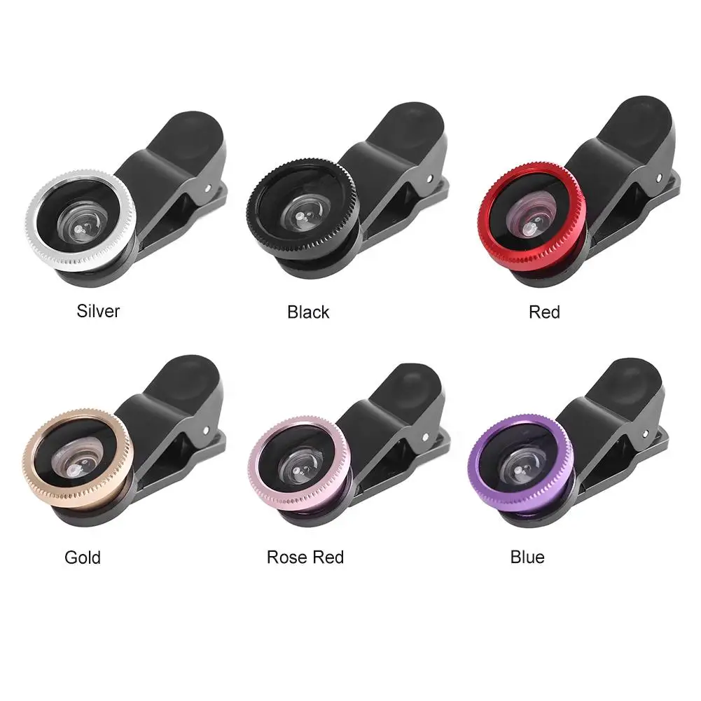 3 in 1 Mobile Phone Camera Lens Kits Wide Angle Macro Fisheye Lenses Ultra-Portable Mobile Fish Eye for iPhone Samsung Xiaomi smartphone lens kit