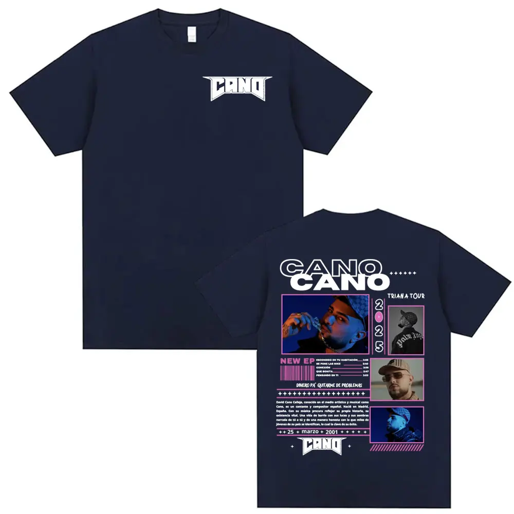 Rapper Cano Triana Tour Album 2025 Graphic T Shirt Men Women Fashion Hip Hop Vintage T-shirts Casual Cotton Short Sleeve T-shirt 2