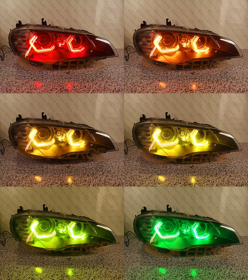 For BMW X6 X6M E71 E72 Concept M4 Iconic Style Dynamic Hex RGB LED