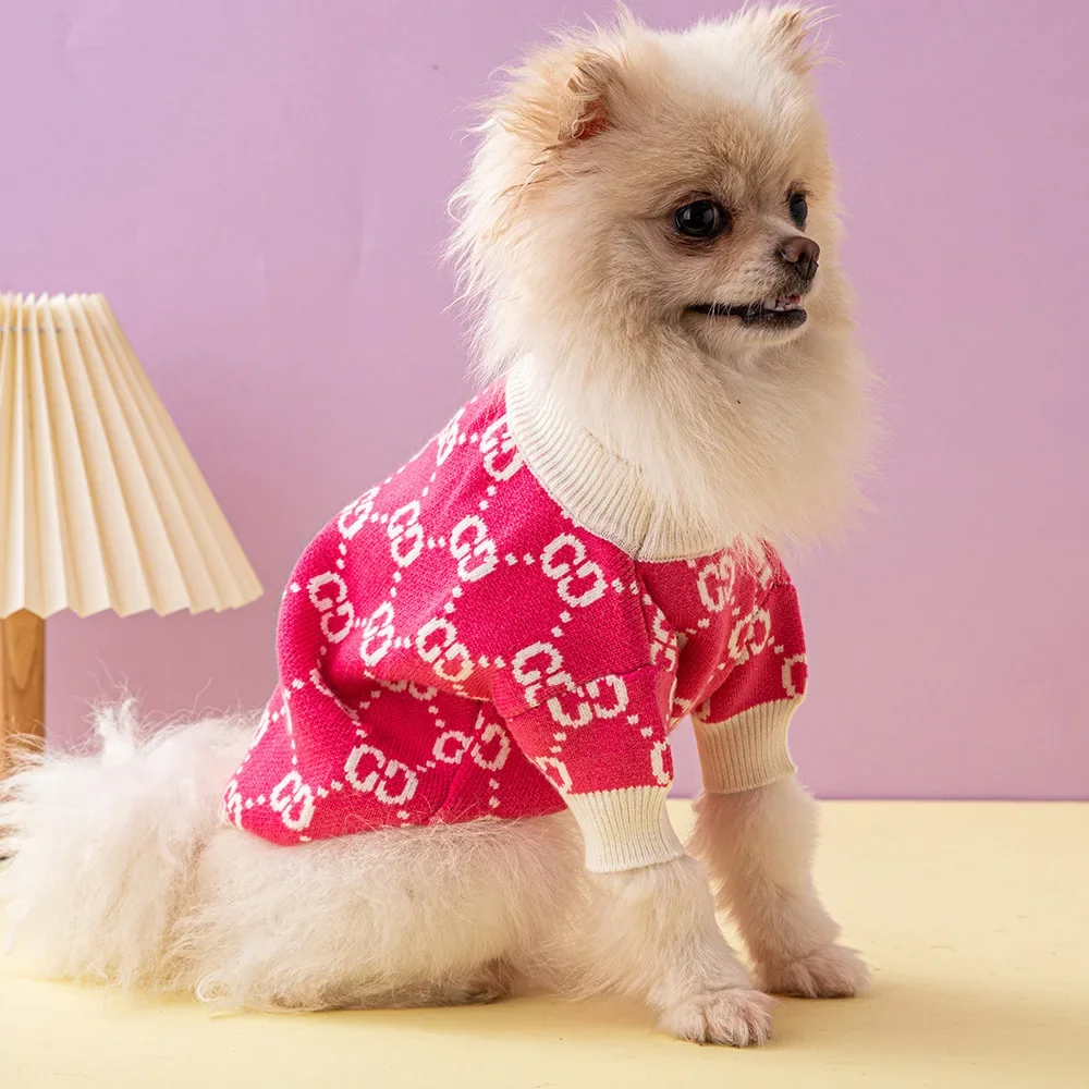 

Pet Sweater Christmas Gifts Universal Round Neck Dog Cat Cute Sweater Pet Puppy Clothes Accessories Supplies
