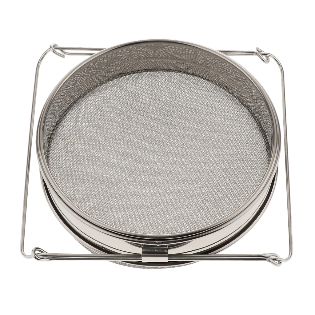 Double Sieve Stainless Steel Bucket Top Strainer, Filter for Processing / Extraction and Filter, Multipurpose