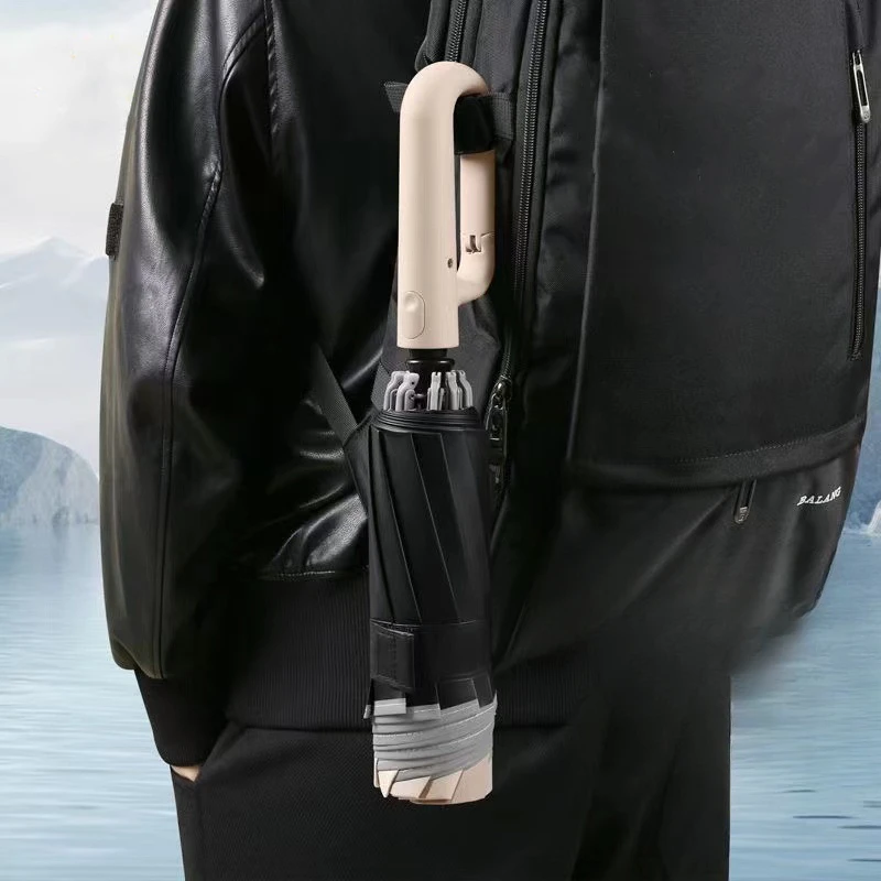 버클 자동 우산 대형 자외선 차단 햇빛가리개, 맑은 날 및 비 오는 날 여성용, 럭셔리 감각