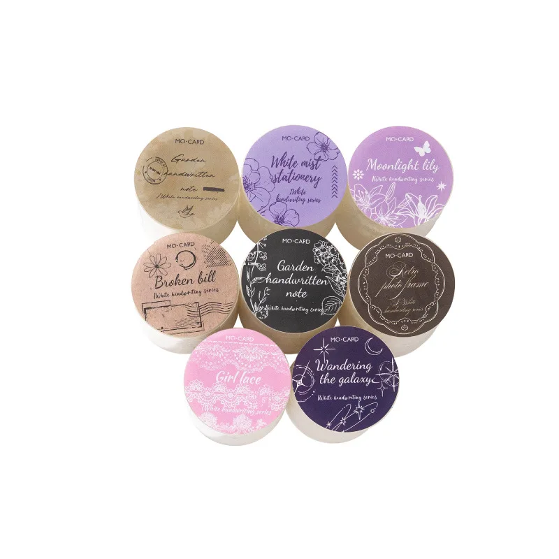 1pcs/1lot 장 접착 테이프 흰색 원고 마스킹 테이프 정크 저널 스크랩북 스티커 DIY 종이