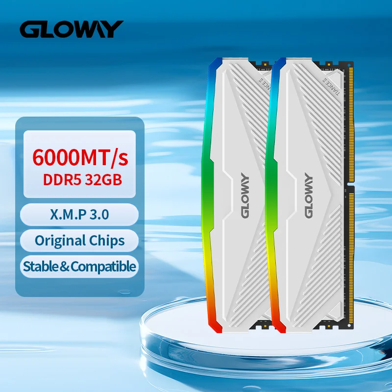 メモリー GLOWAY DDR5-5600 32GB RGB GLOWAY 32GB(16GBX2) RGB DDR5 6800MHz c34 Support PC ASUS ROG