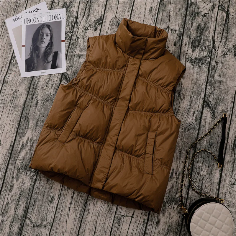 Parkas SEDUTMO Winter Oversize Duck Down Jacket Women Quilted Short Warm Basic Vest Ultra Light Thin Casual Waistcoat ED1853 long puffer coat womens