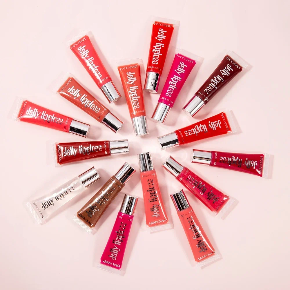 Moisturizing Gloss Plumping Lip Gloss Lip Plumper Makeup Glitter Nutritious Liquid Lipstick Cherry Jelly Oil Clear lip makeup,lip glaze,lip lacquer,lip tint,lip stain,lip gloss,lip oil,lip plumper
