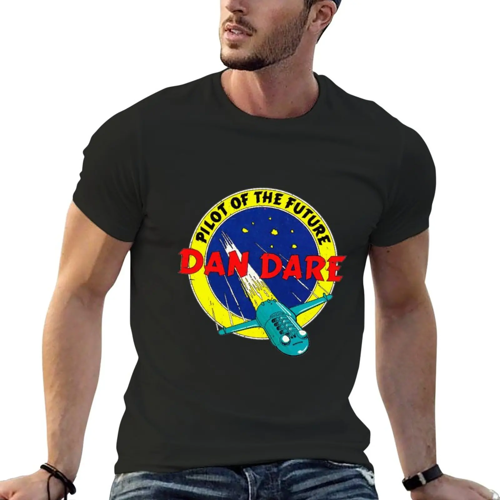 

New Dan Dare Pilot of The Future T-Shirt oversized t shirt Tee shirt summer top sweat shirt men graphic t shirts