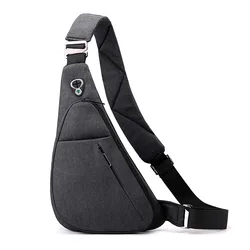 Versatile Anti - Theft Sling Bag - Unisex Crossbody Shoulder Daypack for Travel, Sport, and Work (Right - Black)