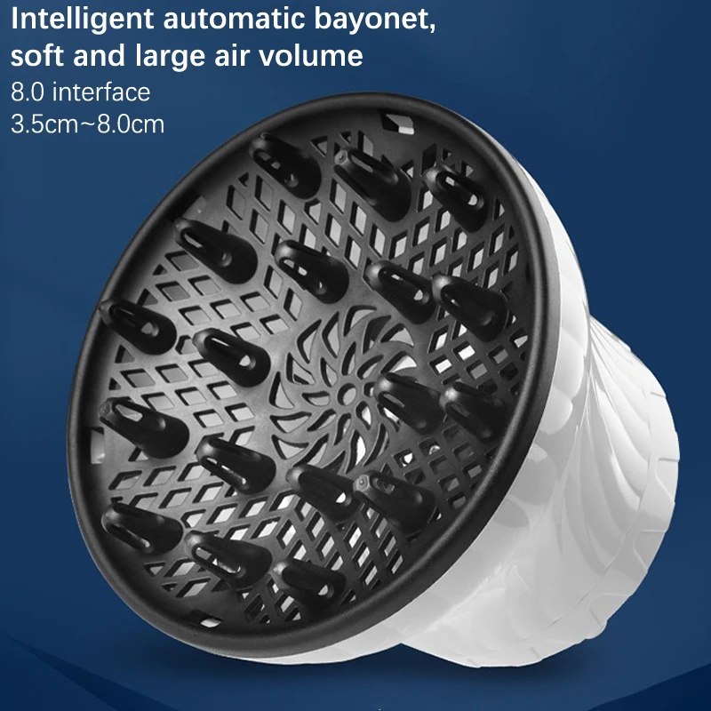 Universeller Haar diffusor anpassbar für Föhn mit drehbarem Design lockiges Haar große Wind haube feste Form dispergieren der Wind – Detail 7