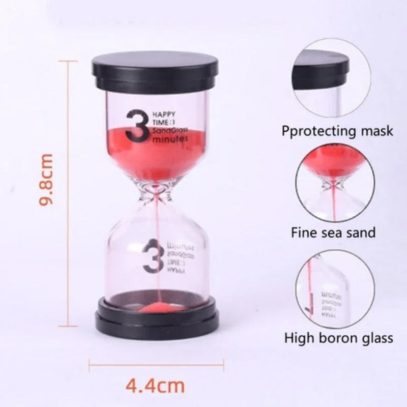 Hourglass Minutes Sand Watch Sandglass Timer Watch Clock 6/1PCS 1/3/5/10/15/30 Gift Children Sand Timer Hour Home Decoration