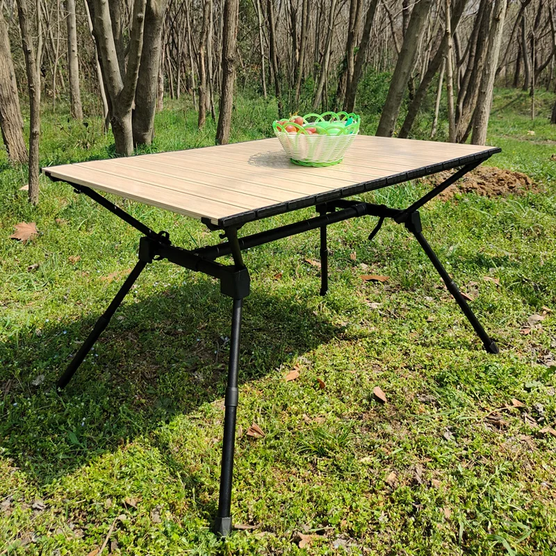 

Camping Folding Table Portable Table Aluminum Alloy Folding Table Picnic Barbecue I-shaped Table Picnic BBQ Retractable Travel