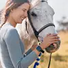 Horse Rope 6.5ft Training Lead With Trigger Bull Snap Strong Cord For Effective Handling Long Walking Lead For Equestrian Sports 3
