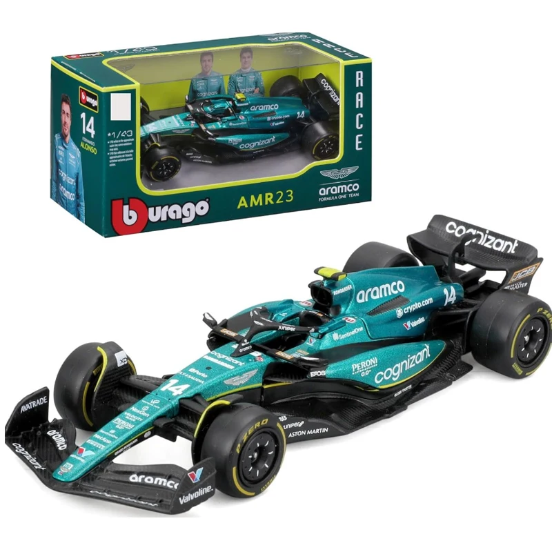 Bburago 1:43 F1 Team Red Bull Ferrari Mercedes Benz Aston Martin McLaren alloy luxury car die cast car model toy series Collecti 4