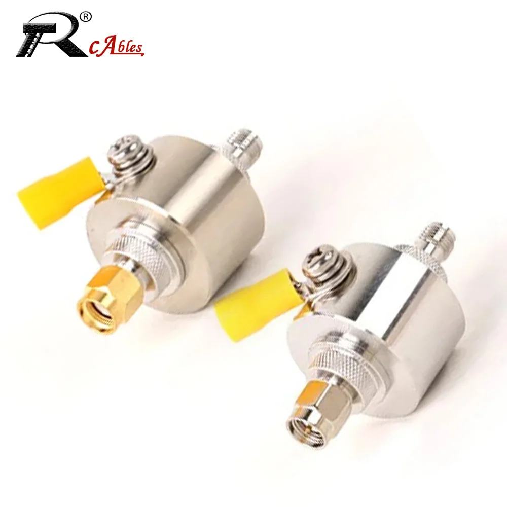Sma Macho para Fêmea rf Coax Lightning Prendedor Protetor de Surtos para Signal Booster Lan sem Fio Antena Wifi Gsm 3g 4g Lte 50 Ohm