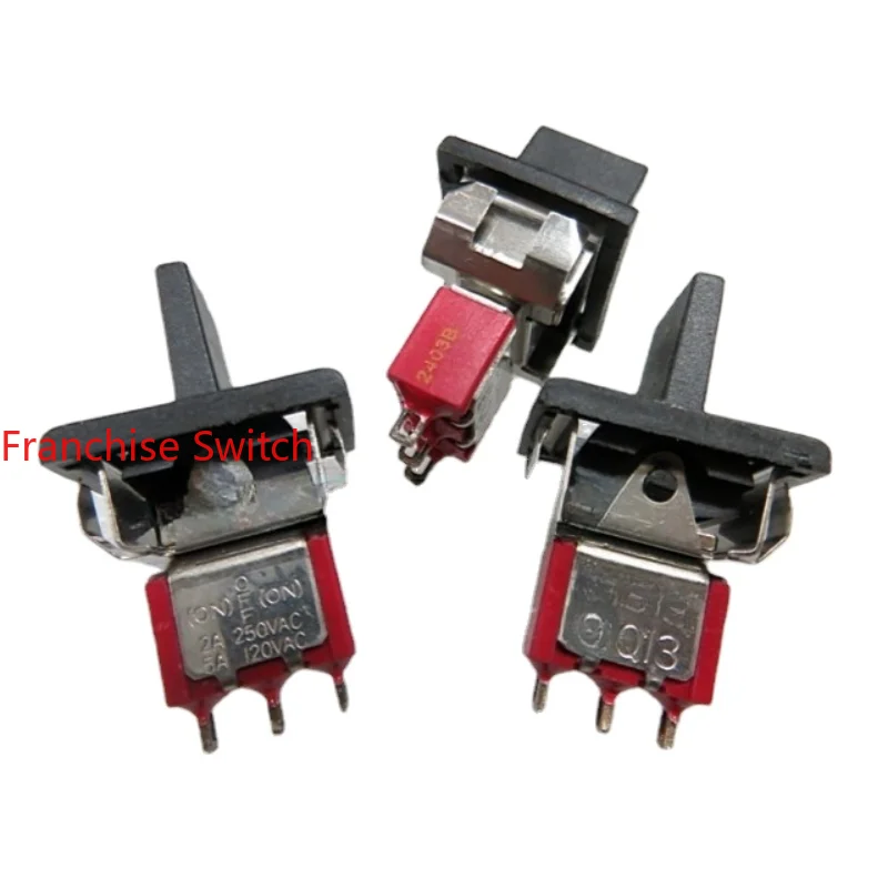

10PCS Q13 Rocker Switch R8016A Double Reset Left And Right Alarm 3 Pins