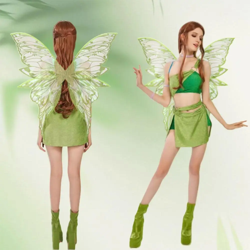 Magische Feenflügel für Erwachsene, Mädchen, funkelnde Engelsflügel, Kostümflügel für Halloween, Kostüm, Anziehparty, Gastgeschenk, Weihnachtsgeschenk