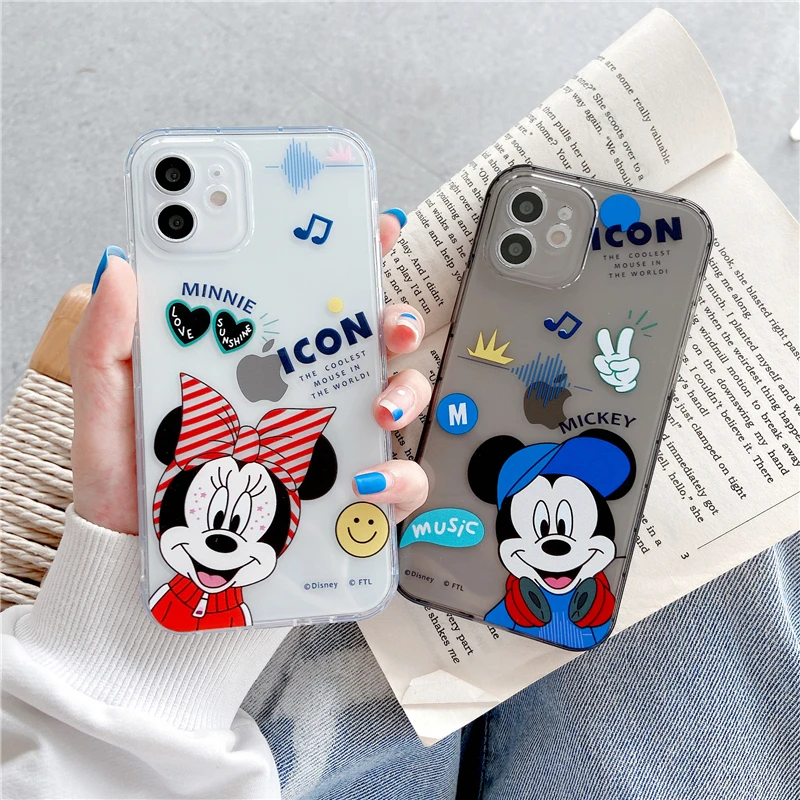 best iphone 13 mini case Disney Minnie Mickey Phone Case for iPhone 11 12 13 mini pro XS MAX 8 7 Plus X  XR Cover best iphone 13 mini case