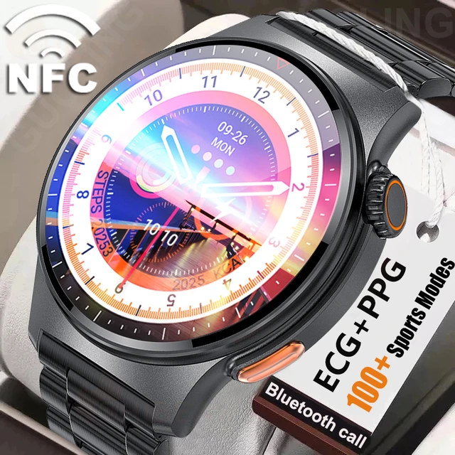 AMAZFIT-reloj inteligente deportivo para hombre y mujer, pulsera con  llamadas, Bluetooth, NFC, control de presión arterial, ECG + PPG, 2023 -  AliExpress