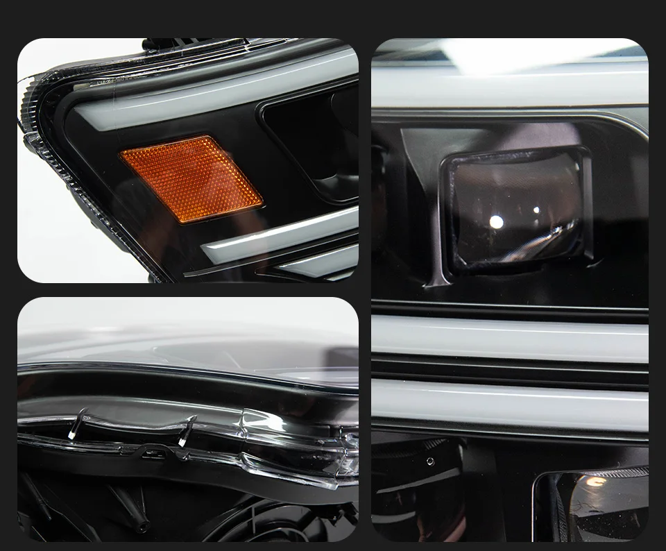 AKD Head Lamp for pajero V97 V93 LED Headlight 2006-2021 Headlights V95 B87 DRL Turn Signal High Beam Angel Eye Projector Lens