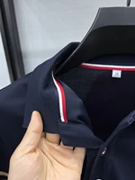 Polo d'été à manches courtes pour hommes, marque de luxe, motif brodé à revers, tendance coréenne, vêtements exquis pour hommes, 2025 5