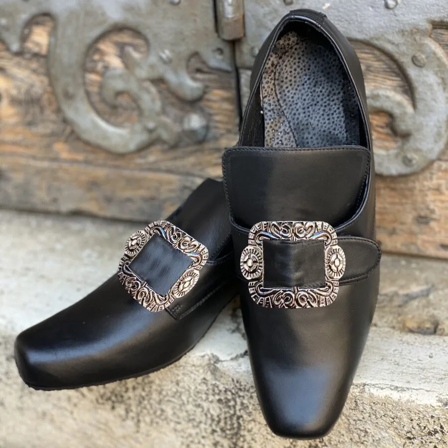 Men Women Victorian Vintage 18th Medieval Renaissance Cosplay Frock Shoes Noble High Heels Halloween Fancy Party Shoe cosplay shoes