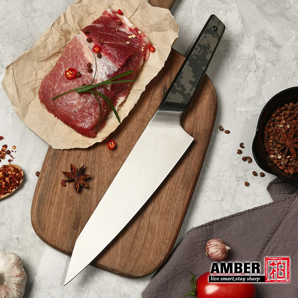 Amber Camo Chef's Knife