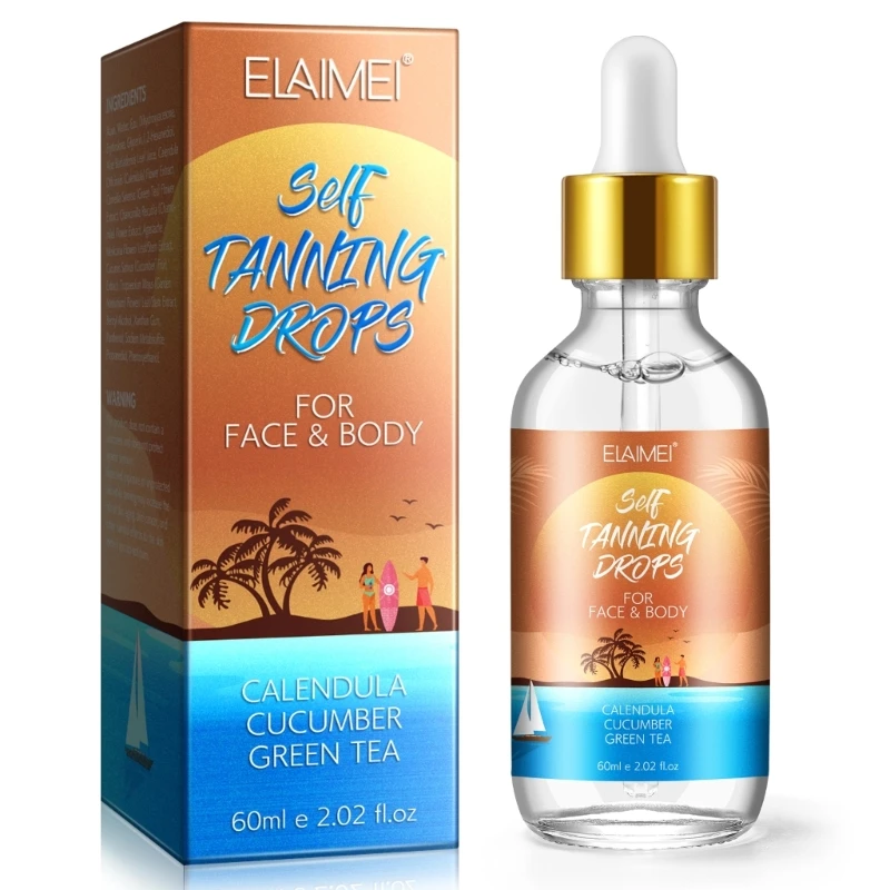 

Self Tanning Drops for Your Face Body Sunless Quick Tan Drops Face Self Tanner Drop Shipping