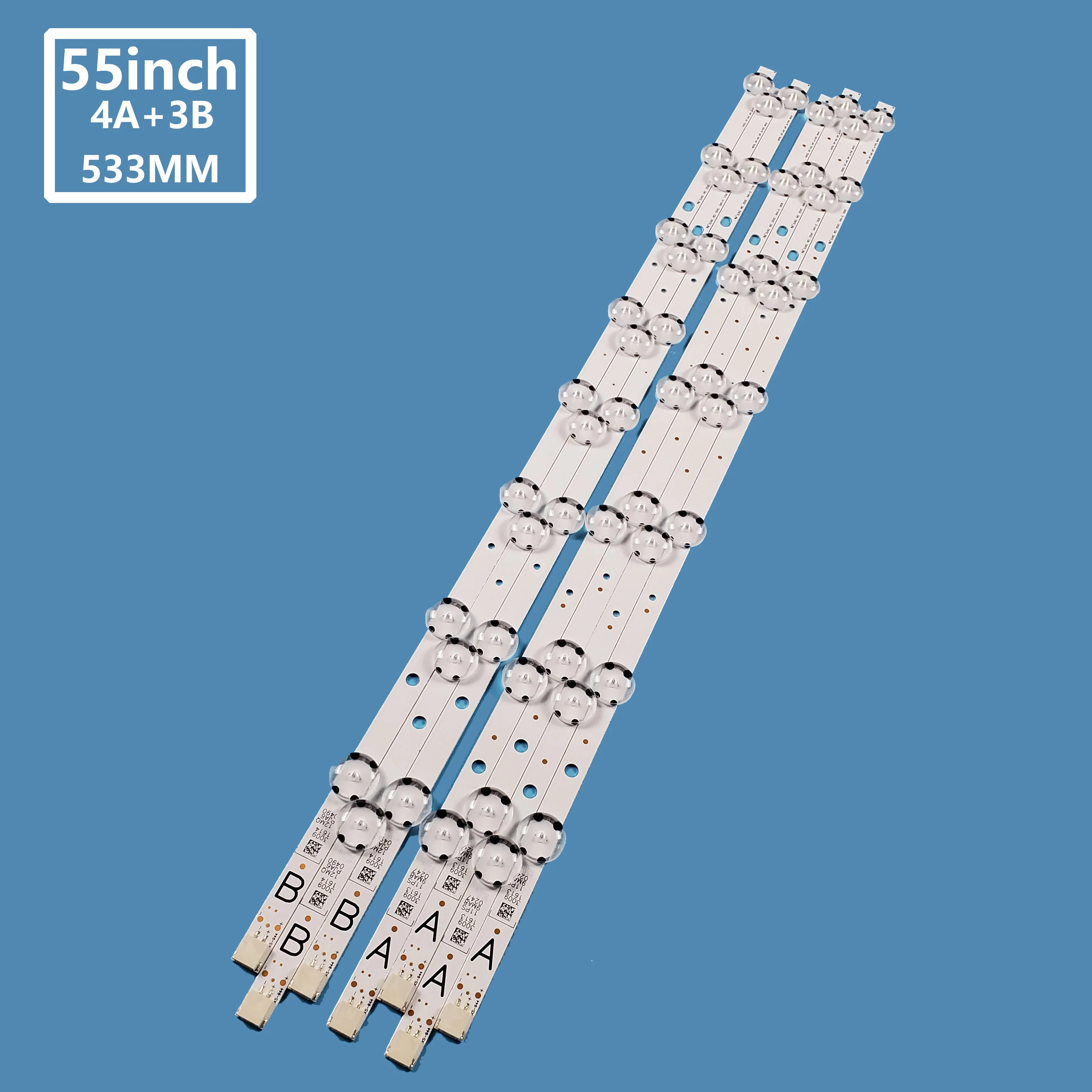 

New Led Backlight Strip for VESTEL 55" UHD DRT SVV550AK7-UHD-7LED-A/B VES550UNDL VES550QNDS-2D-N12 55UA8300 55AO6USB 55AO4USB