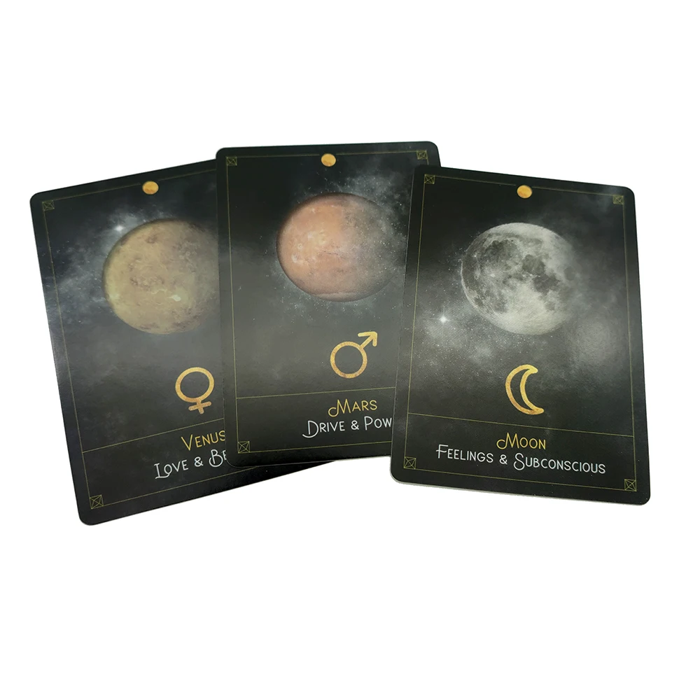 Astro-Cards 43 Oracle Cards you the secrets of the 12 zodiac signs, 12 planets, 12 houses, and calculation points 3