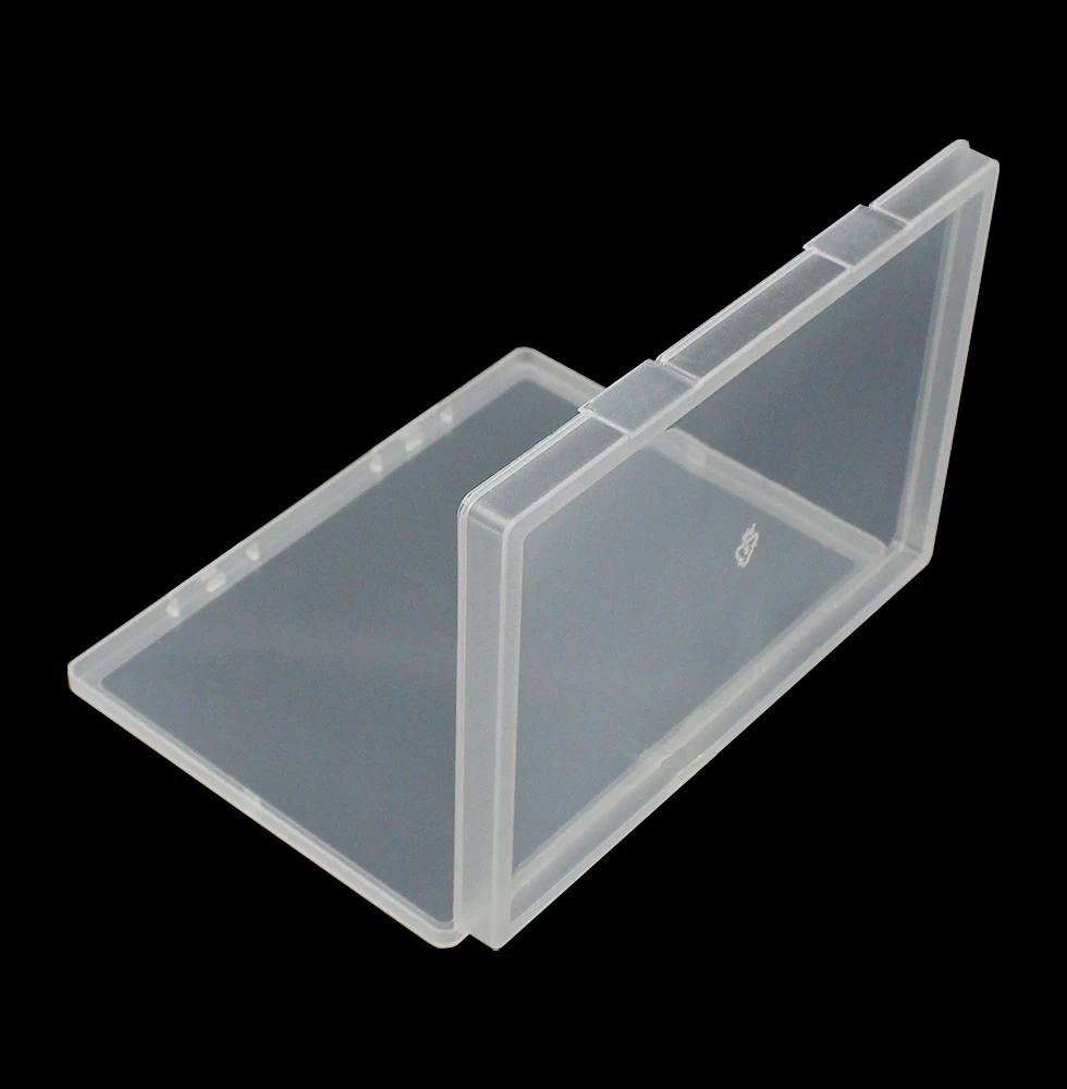 Transparent Desktop Stationery Clear Pencil Box Stickers Storage Case Table Desk Classification Box Plastic Stationary Organizer