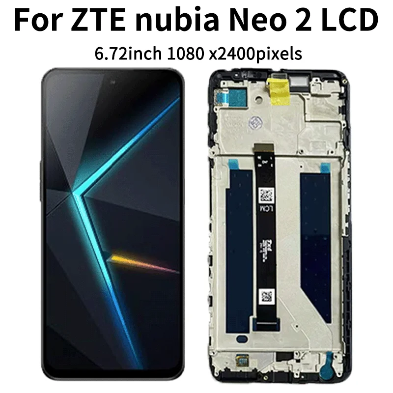 Lot 2 Verres Trempés + Coque TPU Antichoc Pour ZTE Nubia Neo 2 5G – Protection Écran 9H & Étui Souple Transparent